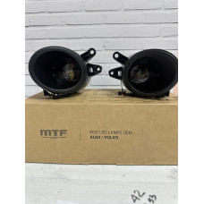 Фары противотуманные светодиодные автомобильные MTF Light Ауди/Вольво, линза, 12В, 10Вт, ЕСЕ R19, E4